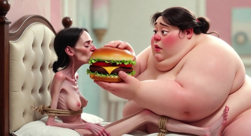 YOUR BEST FANTASY: Extremely Skinny Vs Massive SSBBW Feeding Session