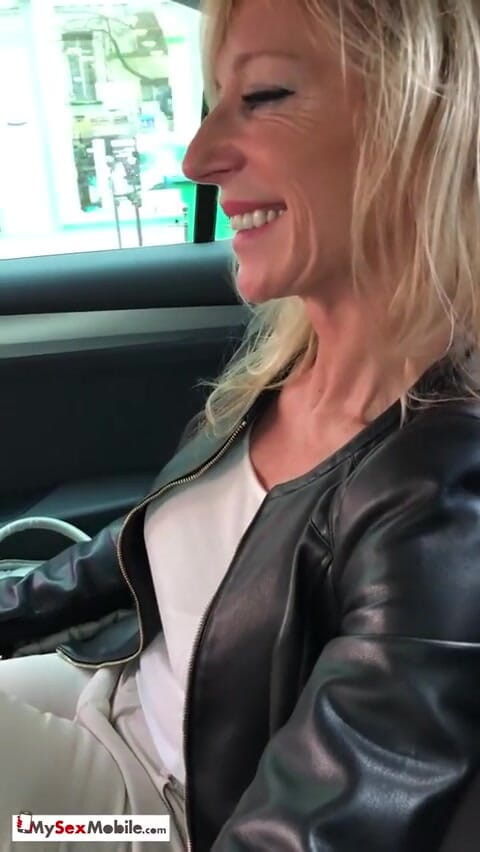 MySexMobile: French MILF Marina Beaulieu having sex with BBC in front...