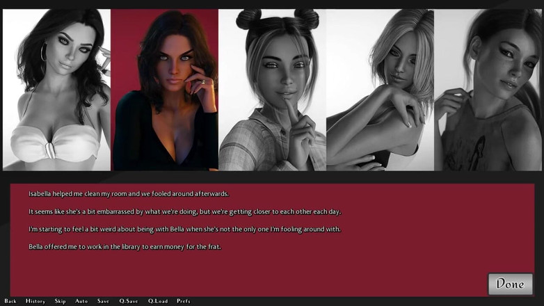 LoveSkySan69: Gadis remaja 070 bagian 146 menatap bulan - warna asli oleh loveskysan69