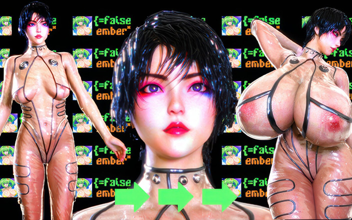 False Ember: 여자에게 엄청난 젖탱이를 주고 질싸 당하는 확장복