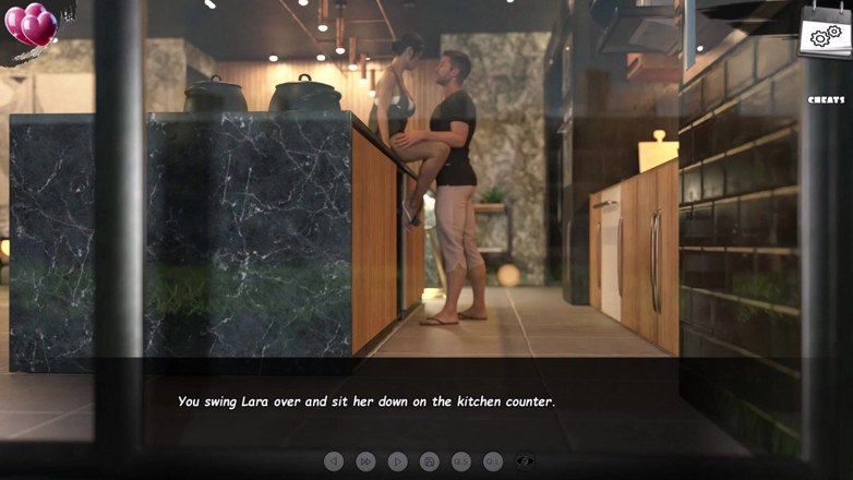 3D Cartoon Porn: Burning Boundaries 27 - Lara Gives Handjob in the Kitchen While Realtor...