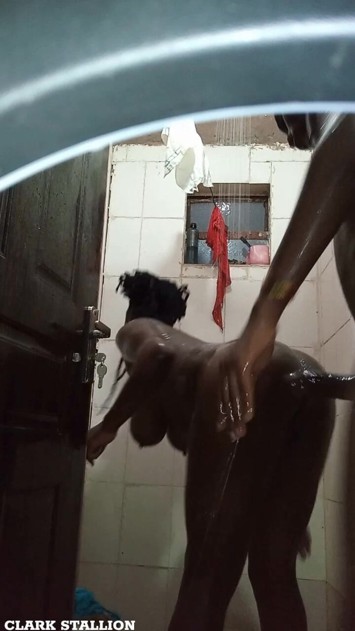ClarkStallion: Passionate Shower Sex in a Public Bathroom