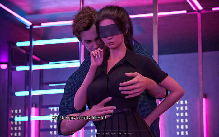 Porngame201: Lisa의 선동을 듣는 Kate는 데니스가 약혼자 앞에서 그녀의 젖탱이와 엉덩이를 만지게 해