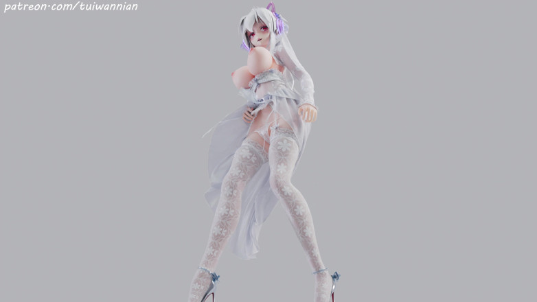 MikuMotion: [mmd] abito da sposa debole T-ara amore da sposa bianco