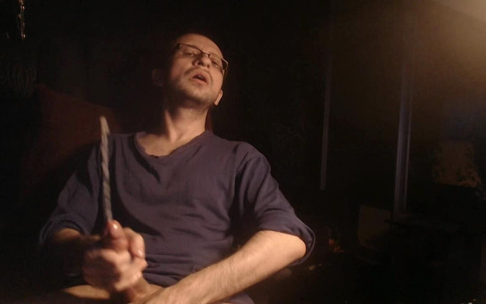 Alex Metallov: Big Cumshot. Very Horny Face on Webcam Show