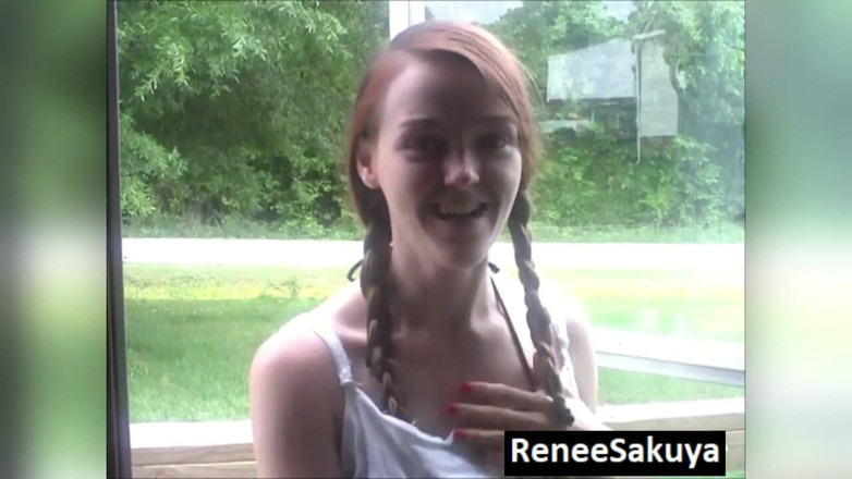 Renee Sakuya: College girl catches you jacking off to her pictures