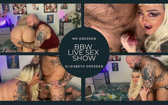Elizabeth Dresden: Splendide donne MILF spettacolo di sesso dal vivo con pompino,...