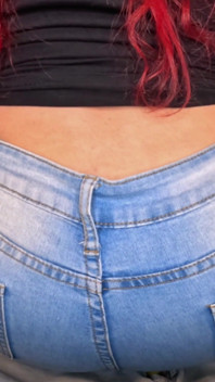 Redhead Jeans Lap Farts POV - Rubbing on Your Dick