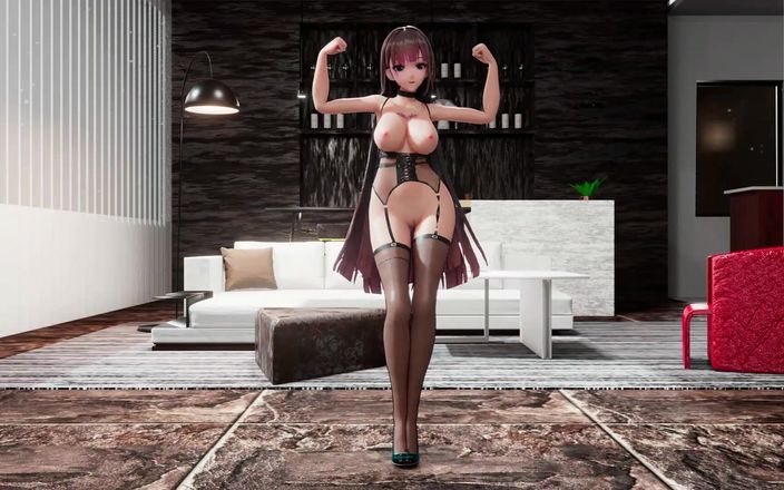 Smixix: Raiden Mei Honkai Impact Hentai Dance Big Boobs MMD 3D - Red...