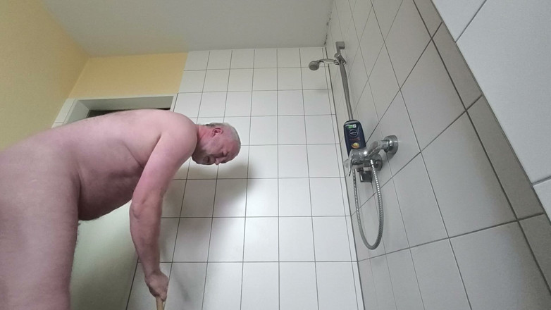 Carmen_Nylonjunge: Gruby Facet Goli Włosy Na Głowie