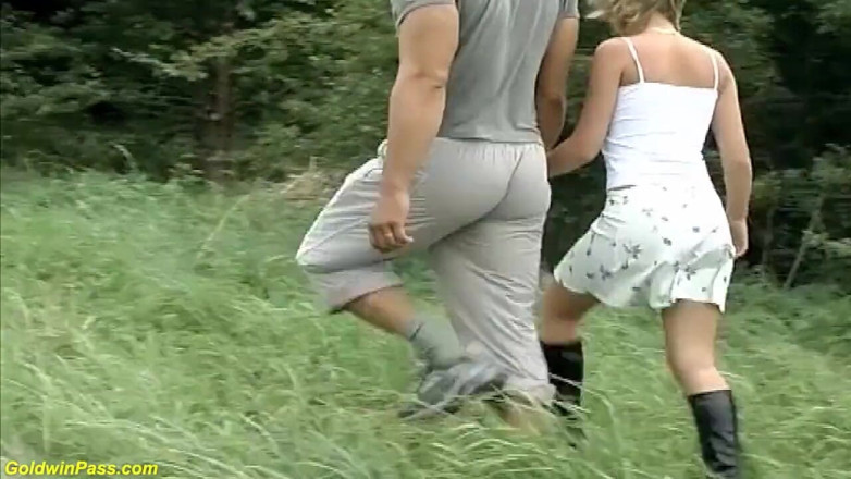 Goldwin pass: Cute young busty teen gets deep outdoor fucked