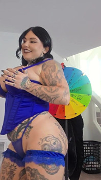 Blue Lingerie Strip Down