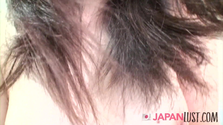 Japan Lust Gold: Pale Japanese teen rides toys and cock