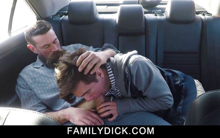 Say Uncle: Stepdad calming stepson by sucking and fucking him