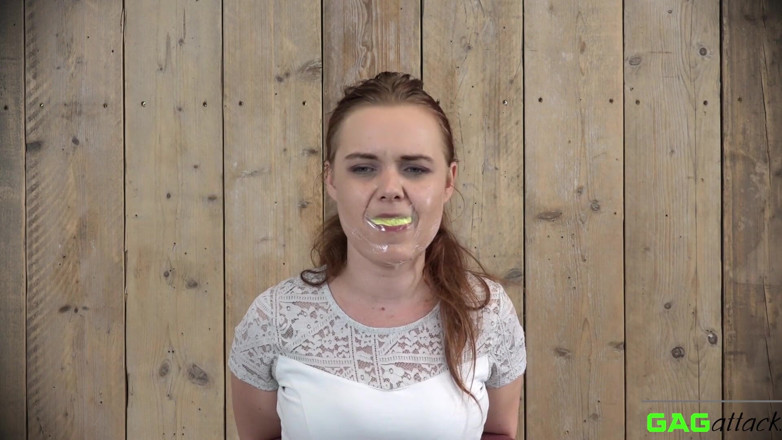 Gag Attack: Roxy - tegaderm tape gagged