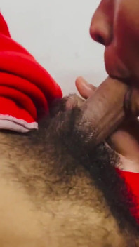 Muslim Hijabi Indian Girl and Santa Christmas Special Deepthroat Blowjob Gagging Cum in Mouth