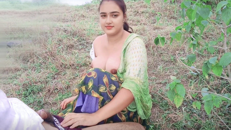 Fuckkkker: Village girl is having fun in the forest, beautiful girl...