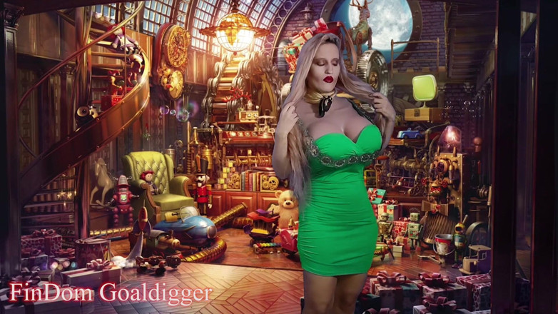 FinDom Goaldigger: Magic transform to teddybear for a new year!