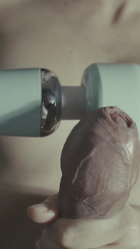 First I Use My Vibrator to Make Him Cum Slowly, Then, with His Cum All Over Me, I Use It to Give Myself a Great Orgasm
