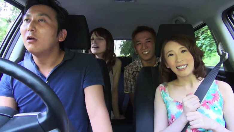 JapaneseAmateur: Japanese Foursome - 2 Hot 20yo Hairy Pussy Girls Gangbanged by 2 Studs