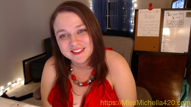 Mistress Michella Marijuana: Humiliating CEI and JOI Smoke Session with Mistress Michella