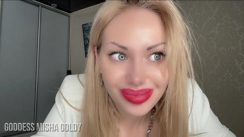 Goddess Misha Goldy: Confess that you are a sissy to your best friend!