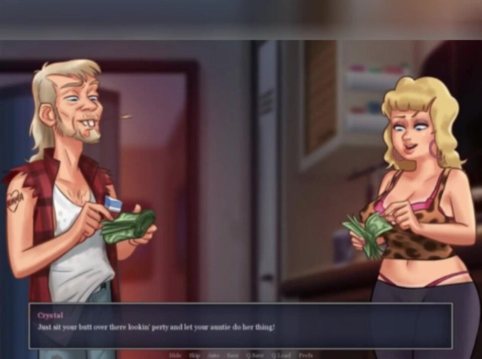 3DXXXTEEN2 Cartoon: Jenny strips down for sluttygram. 3D porn cartoon sex