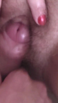 Granny makes his cock cum