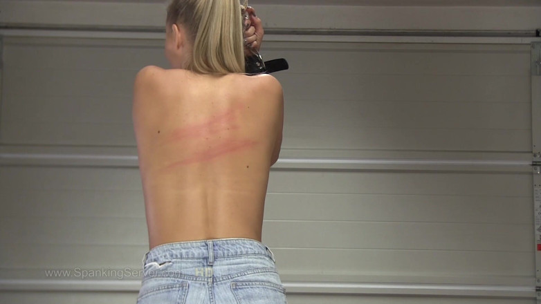 Spanking Server: Kate Bare Back Whip 46232