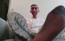 Manly foot: Stepdad Gay - Stink Out! - Training in Black Sheer Socks Is...