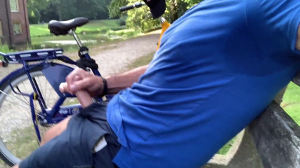 TJenner: Jerking off on a Park Bench and Cumming Quickly