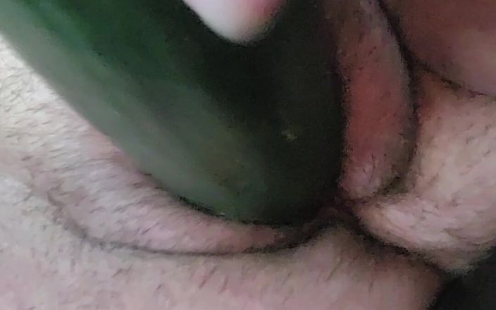 Elite lady S: MILF Masturbates and Squirts with Huge Cucumber in Grocery Store...