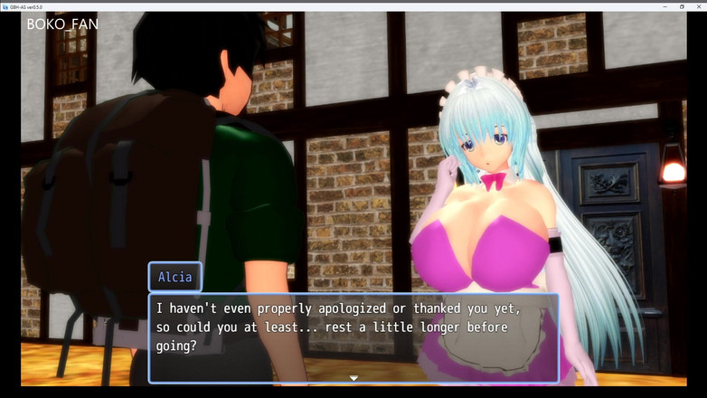 Boko Fan: Girl Beats Hero Další příběh Alcia's Inn