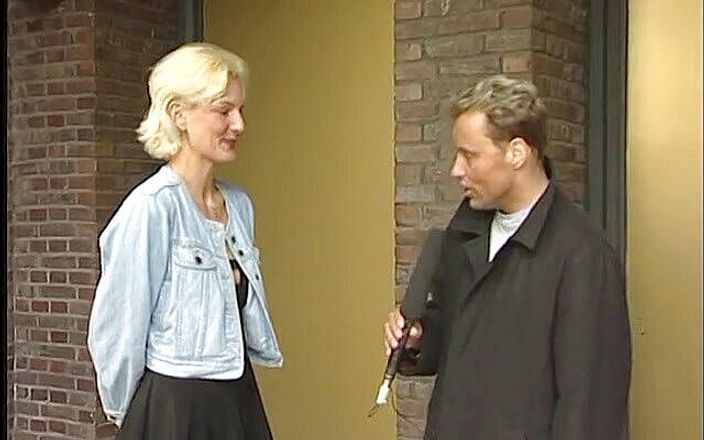 Lucky Cooch: Beautiful blonde chick at the interview