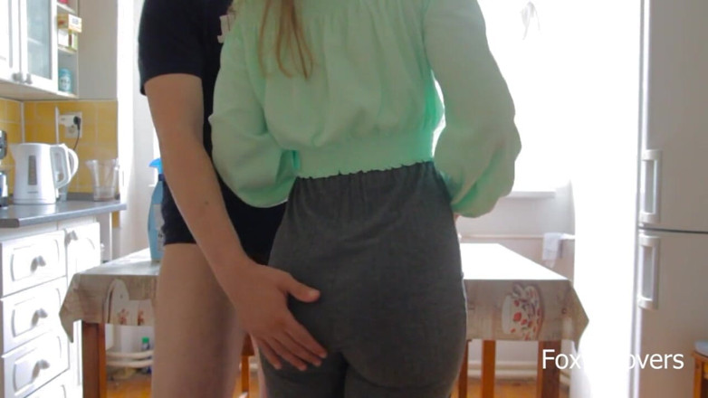 Foxy_Lovers: I Fuck My College Roommate Hard on Kitchen Table and...
