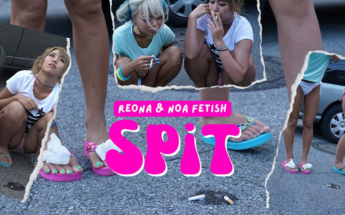 Japan Fetish Fusion: Sigara içen kızlar sokakta tükürük su birikintileri yapıyor; Noa ve...