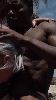 A massive blowbang swimming pool party