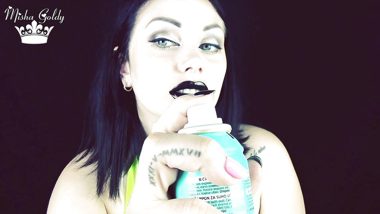 Goddess Misha Goldy: ASMRです!化粧品の音