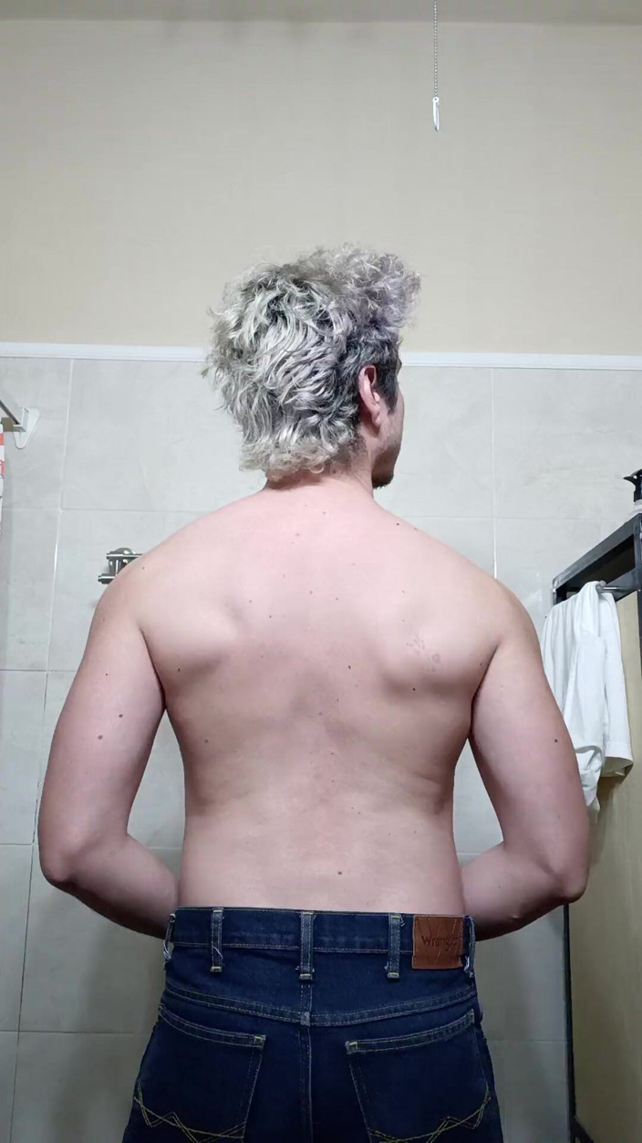 Tabasco Jake: Handsome Flexing Muscles in the Bathroom, Big Cock