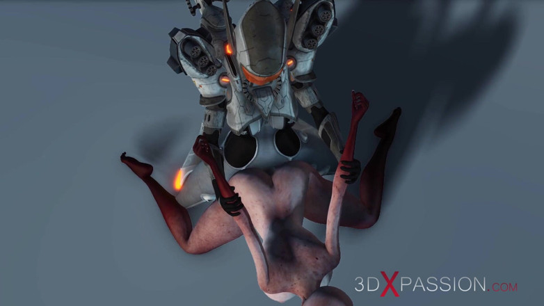 3dxpassion: O femeie extraterestră este futută tare de un explorator sci-fi în...
