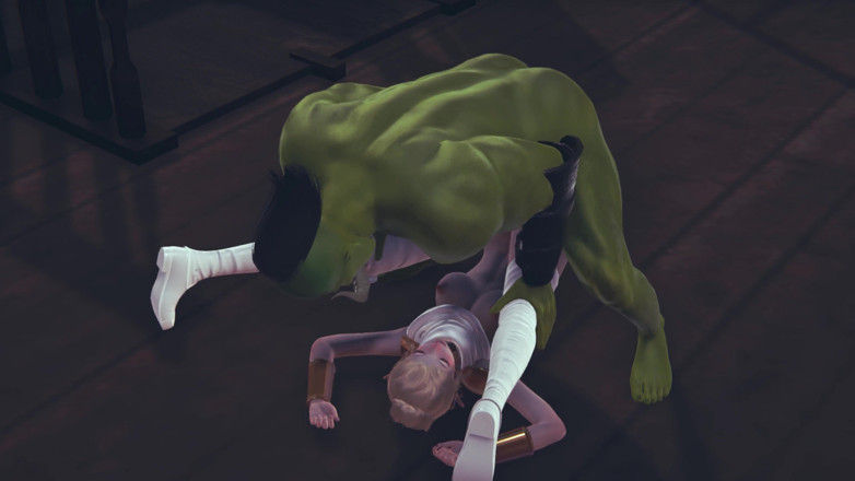 Waifu club 3D: Orc cock is too big for this pussy