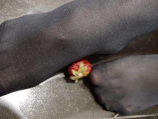 Mistress Legs: Crushing strawberries with high heels