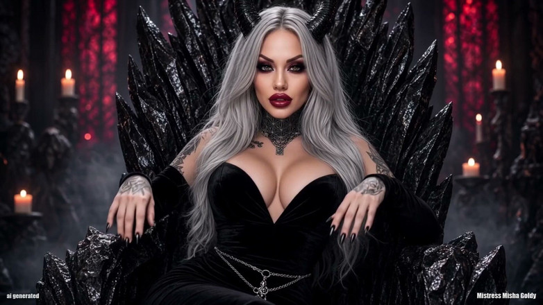 Goddess Misha Goldy: Ambele uși se termină pe genunchii tăi