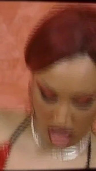 Ebony MILF with Nice Tits Fucked and Cumshot on Pussy by Huge White Cock
