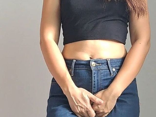 Severe Long Desperate Wetting in Jeans and Pants (Cherry Thai)