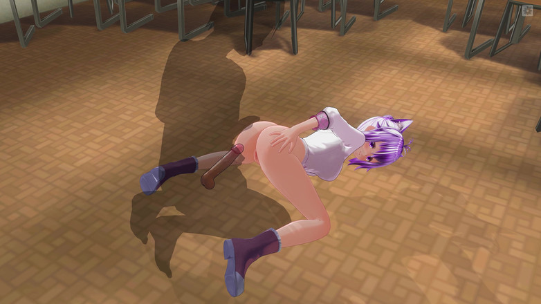 H3DC: 3d hentai universitaria follada en el culo en el piso...