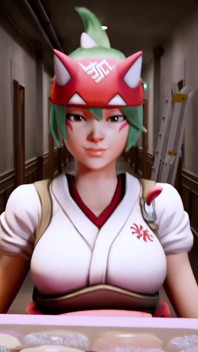 Beauty Waitress Threesome - 3D Animation