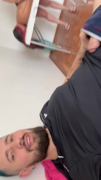 Shh... Sp!ying and Filming My Wife Massaging Hot Friend - POV