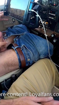 Pilot Stepdaddy Gets Blowjob From Co-pilot Boy in Airplane