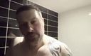 Uktattooedchub: Chubby Tattooed Guy Showering